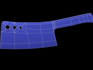 고기 식칼 3D 모델