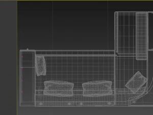 sofa oksford lumins 3D Model