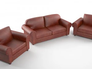 three-piece suite 3D Model