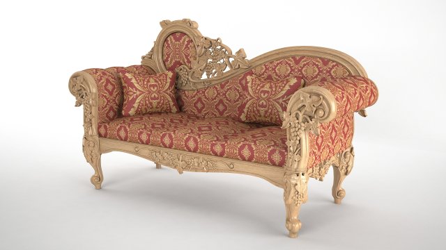 sofa georgia prestige 3D Model .c4d .max .obj .3ds .fbx .stl .blend