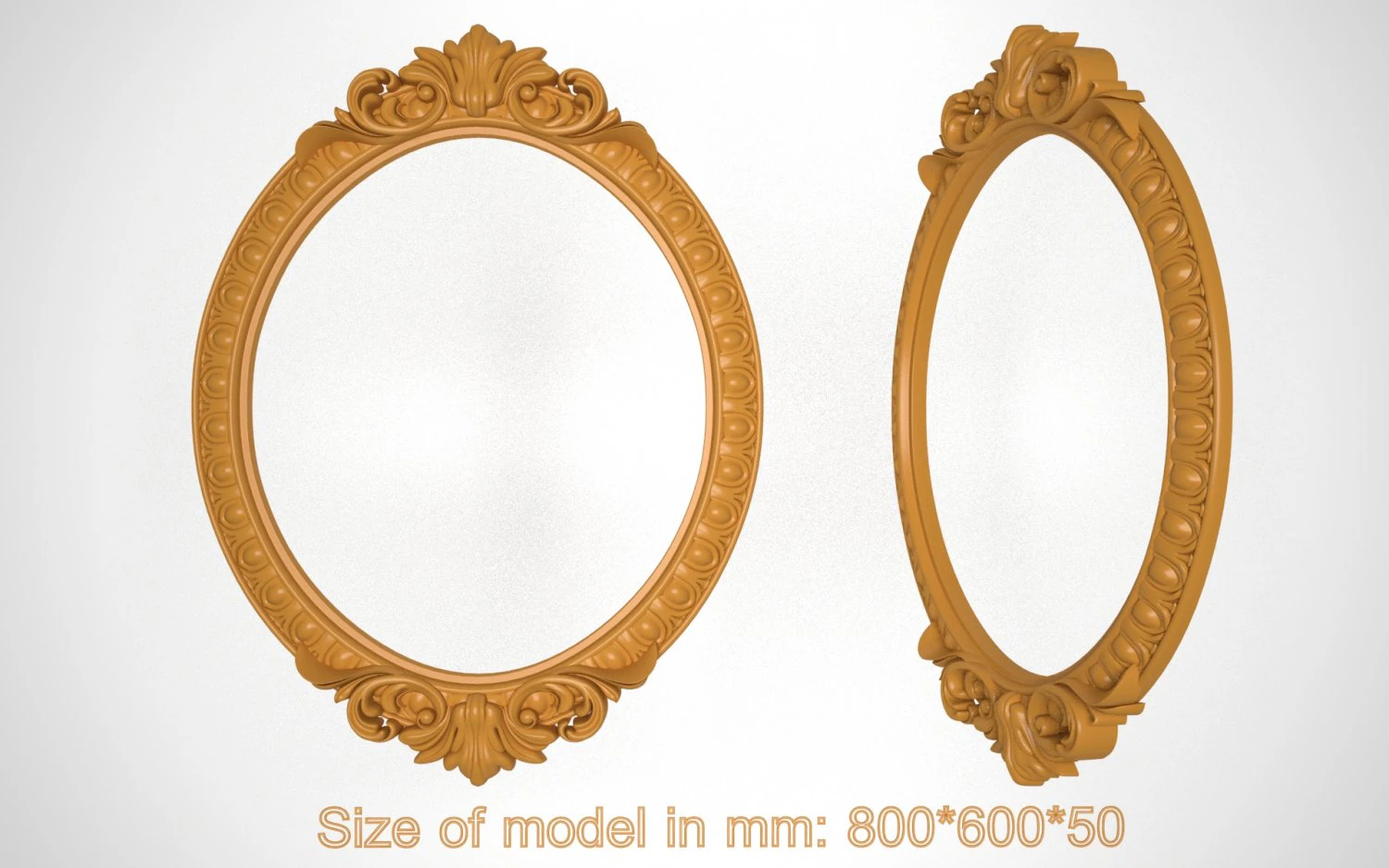 frame for mirror 3D Model .c4d .max .obj .3ds .fbx .stl .blend 