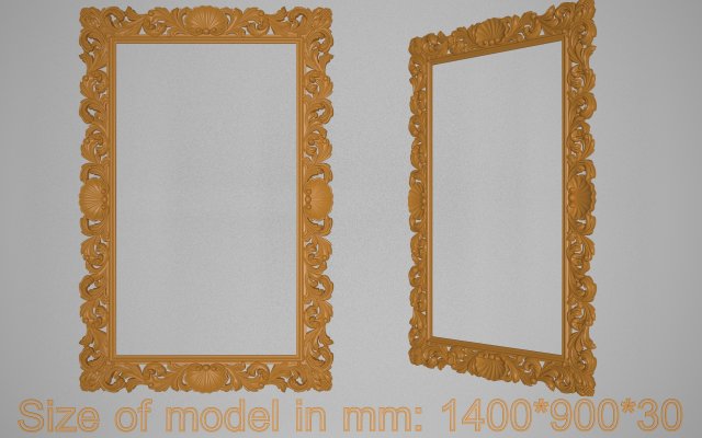 frame for mirror 3D-Modell .c4d .max .obj .3ds .fbx .stl .blend 