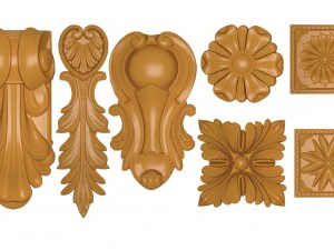 装饰元素 3D 打印模型