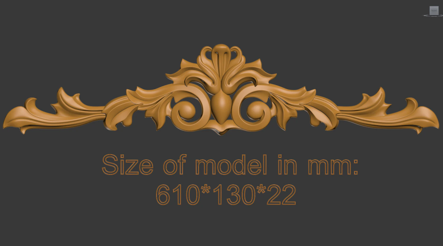 decoration element 3D Print Model .c4d .max .obj .3ds .fbx .stl .blend 