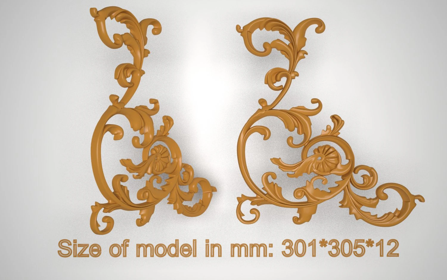 decoration element 3D Print Model .c4d .max .obj .3ds .fbx .stl .blend 