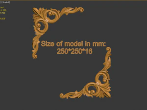 装饰元素 3D 打印模型