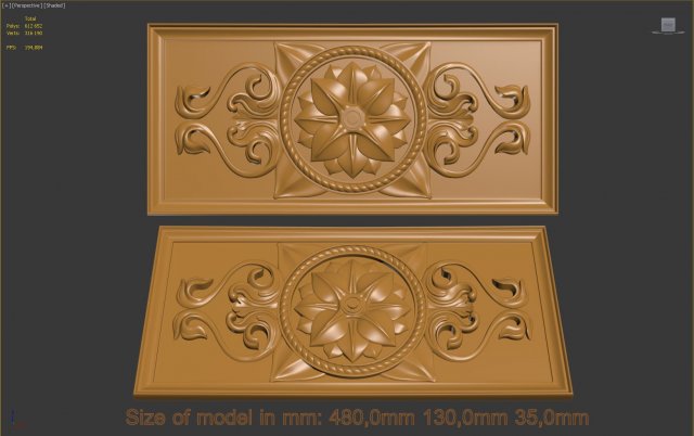 decorative element 3D Print Model .c4d .max .obj .3ds .fbx .stl .blend 