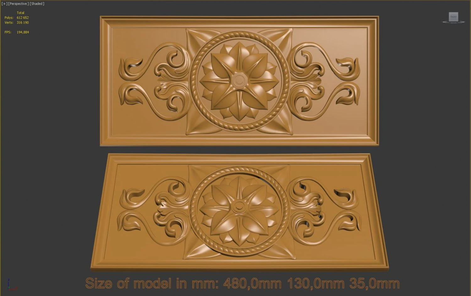 decorative element 3D Print Model .c4d .max .obj .3ds .fbx .stl .blend 