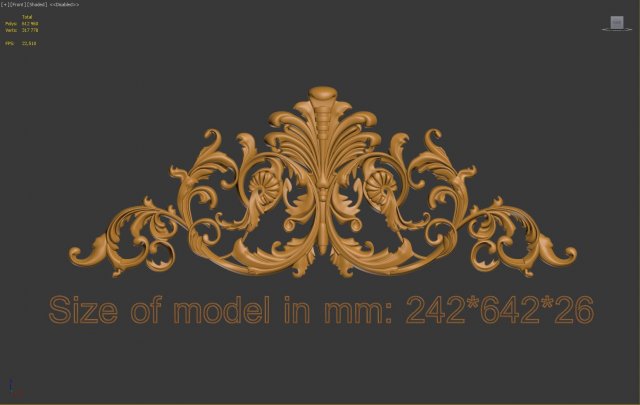 decorative element 3D-printmodel .c4d .max .obj .3ds .fbx .stl .blend 