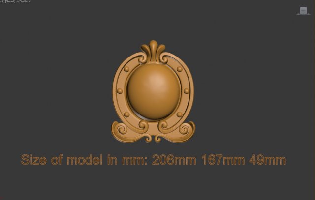 decorative element 3D Print Model .c4d .max .obj .3ds .fbx .stl .blend 