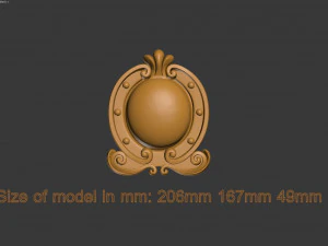 装饰元素 3D 打印模型