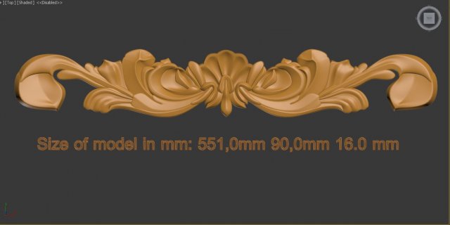 decorative element Modello di stampa 3D .c4d .max .obj .3ds .fbx .stl .blend