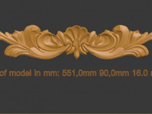 装饰元素 3D 打印模型
