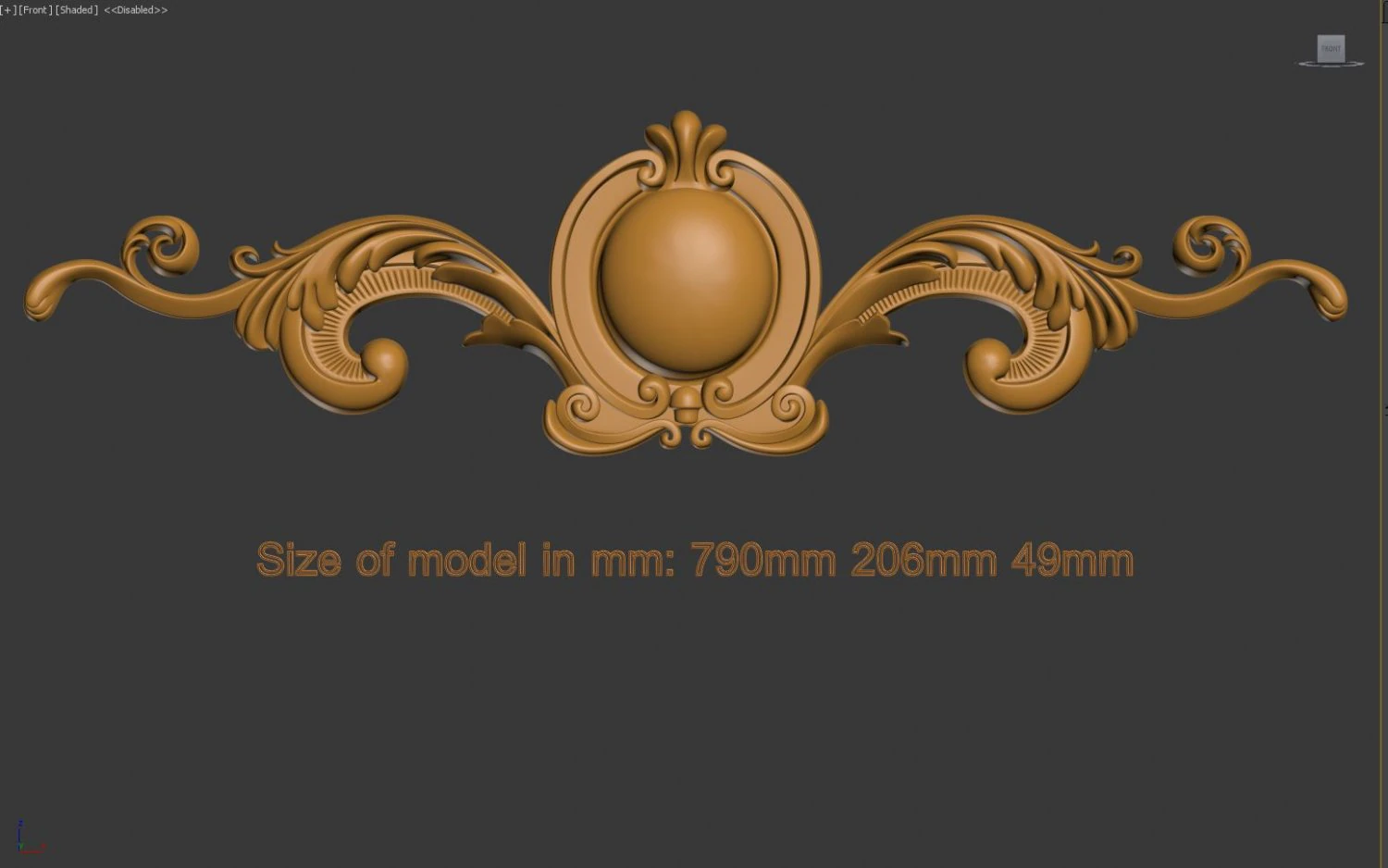 decorative element 3D Print Model .c4d .max .obj .3ds .fbx .stl .blend 