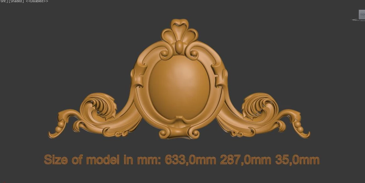 decorative element 3D Print Model .c4d .max .obj .3ds .fbx .stl .blend 
