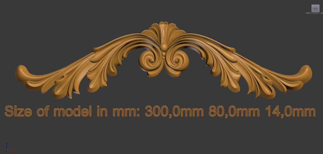 decorative element 3D Print Model .c4d .max .obj .3ds .fbx .stl .blend 