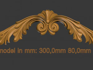 装饰元素 3D 打印模型