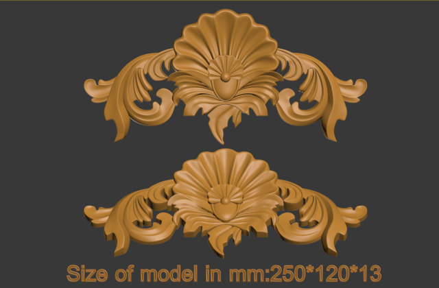 decorative element 3D Print Model .c4d .max .obj .3ds .fbx .stl .blend 