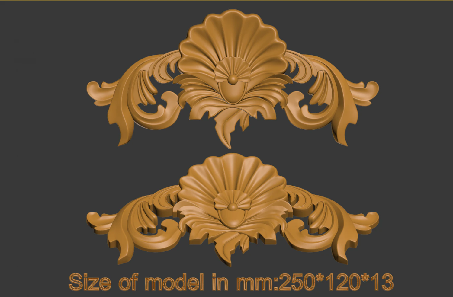 decorative element 3D Print Model .c4d .max .obj .3ds .fbx .stl .blend 