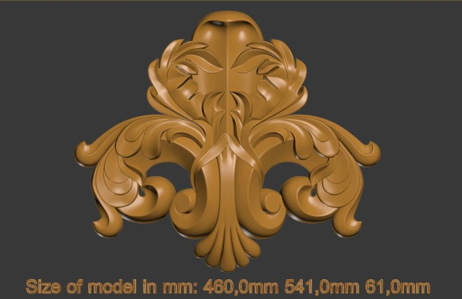 decorative element 3D Print Model .c4d .max .obj .3ds .fbx .stl .blend 