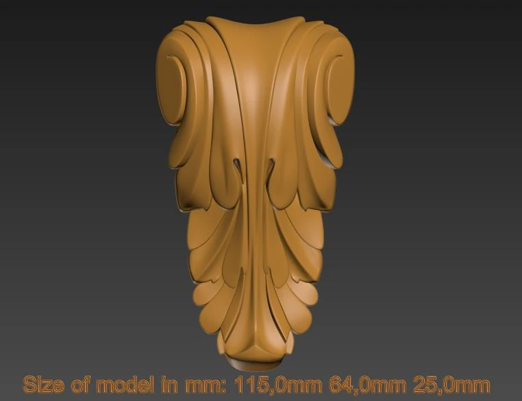 decorative element 3D Print Model .c4d .max .obj .3ds .fbx .stl .blend 