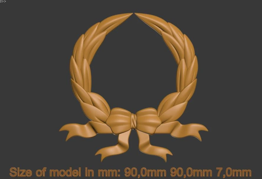 Decorative element 3D Print Model .c4d .max .obj .3ds .fbx .stl .blend