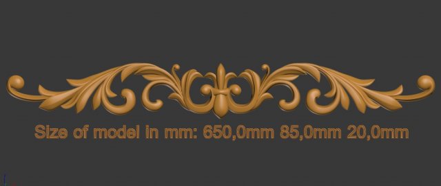 decorative element 3D Print Model .c4d .max .obj .3ds .fbx .stl .blend 