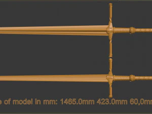 Kılı&ccedil; 3D Baskı Modeli