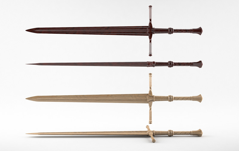 Sword 3D printmodel .c4d .max .obj .3ds .fbx .stl .blend