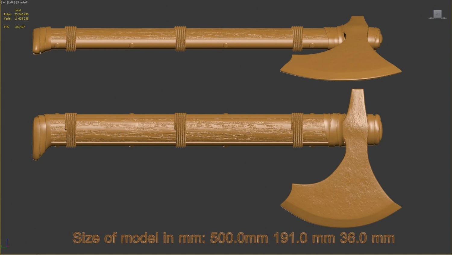 тамагавк 3D Принт Модель .c4d .max .obj .3ds .fbx .stl .blend 