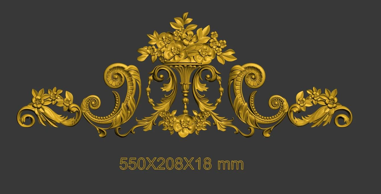 Decorative element 3D Print Model .c4d .max .obj .3ds .fbx .stl .blend 