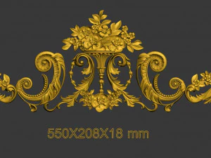 装饰元素 3D 打印模型