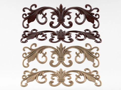 装饰元素 3D 打印模型