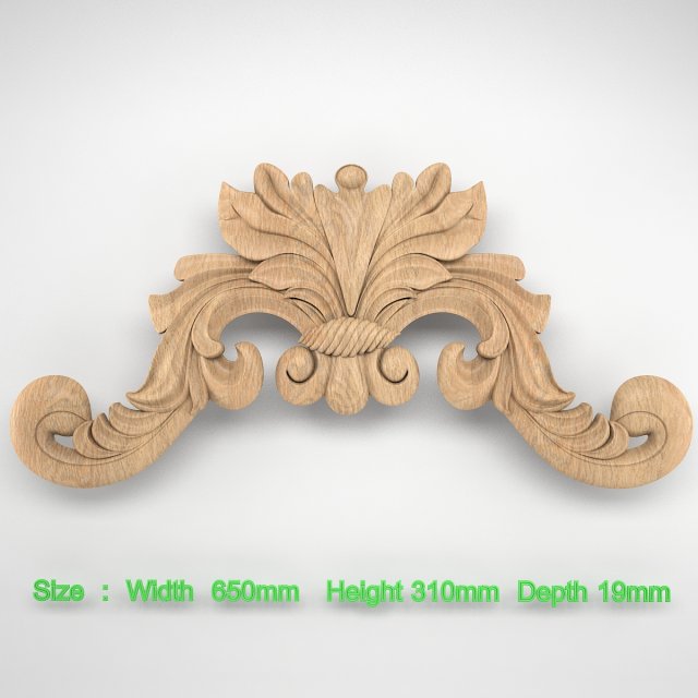 Decorative element 3D Print Model .c4d .max .obj .3ds .fbx .stl .blend 