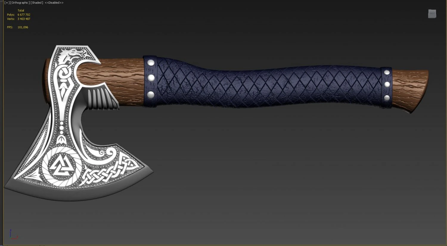 타마가브크 3D 프린트 모델 .c4d .max .obj .3ds .fbx .stl .blend 