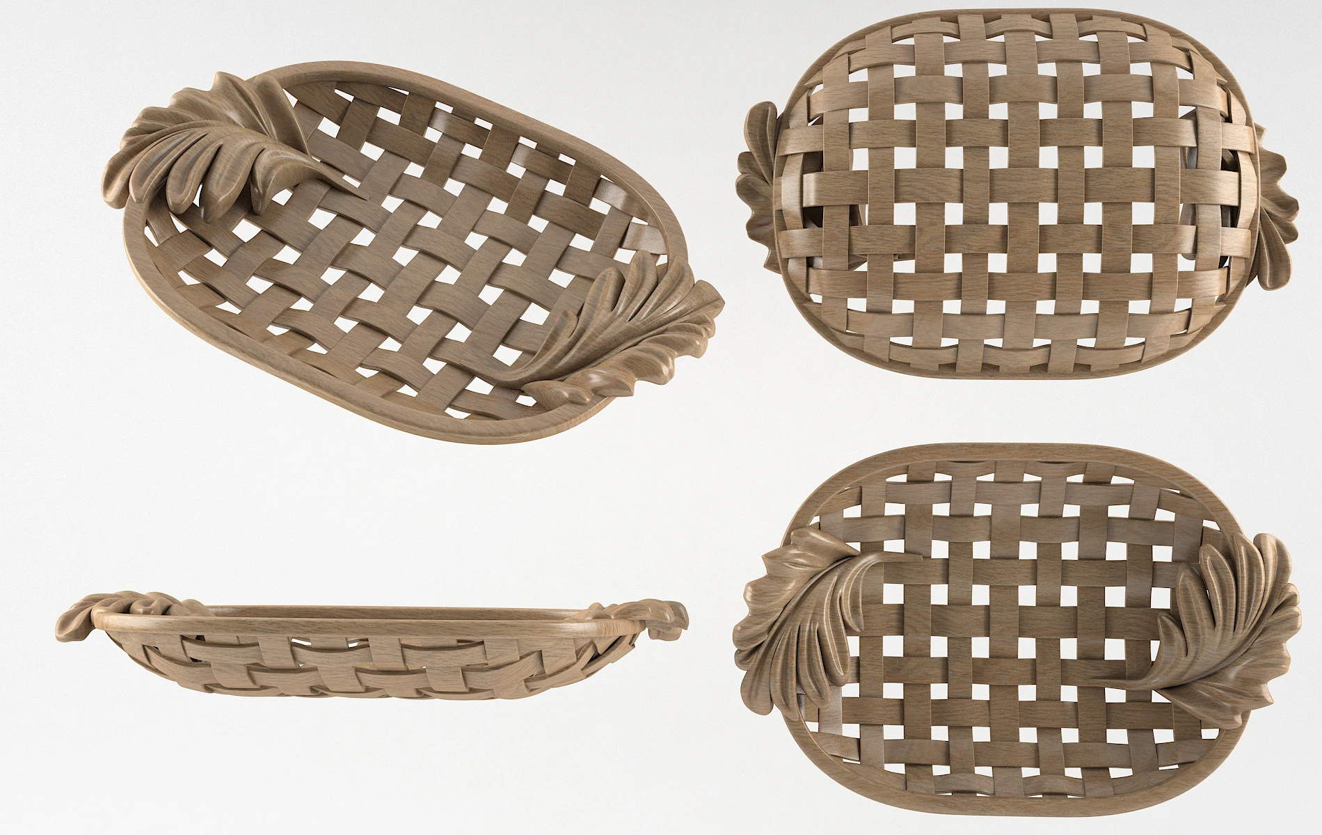Tray 3D Model .c4d .max .obj .3ds .fbx .stl .blend