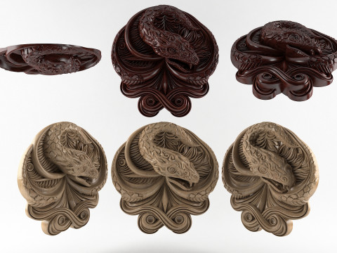 Decorative element Snake Modèle 3D