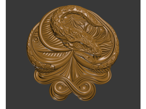 Decorative element Snake Modèles 3D en vedette