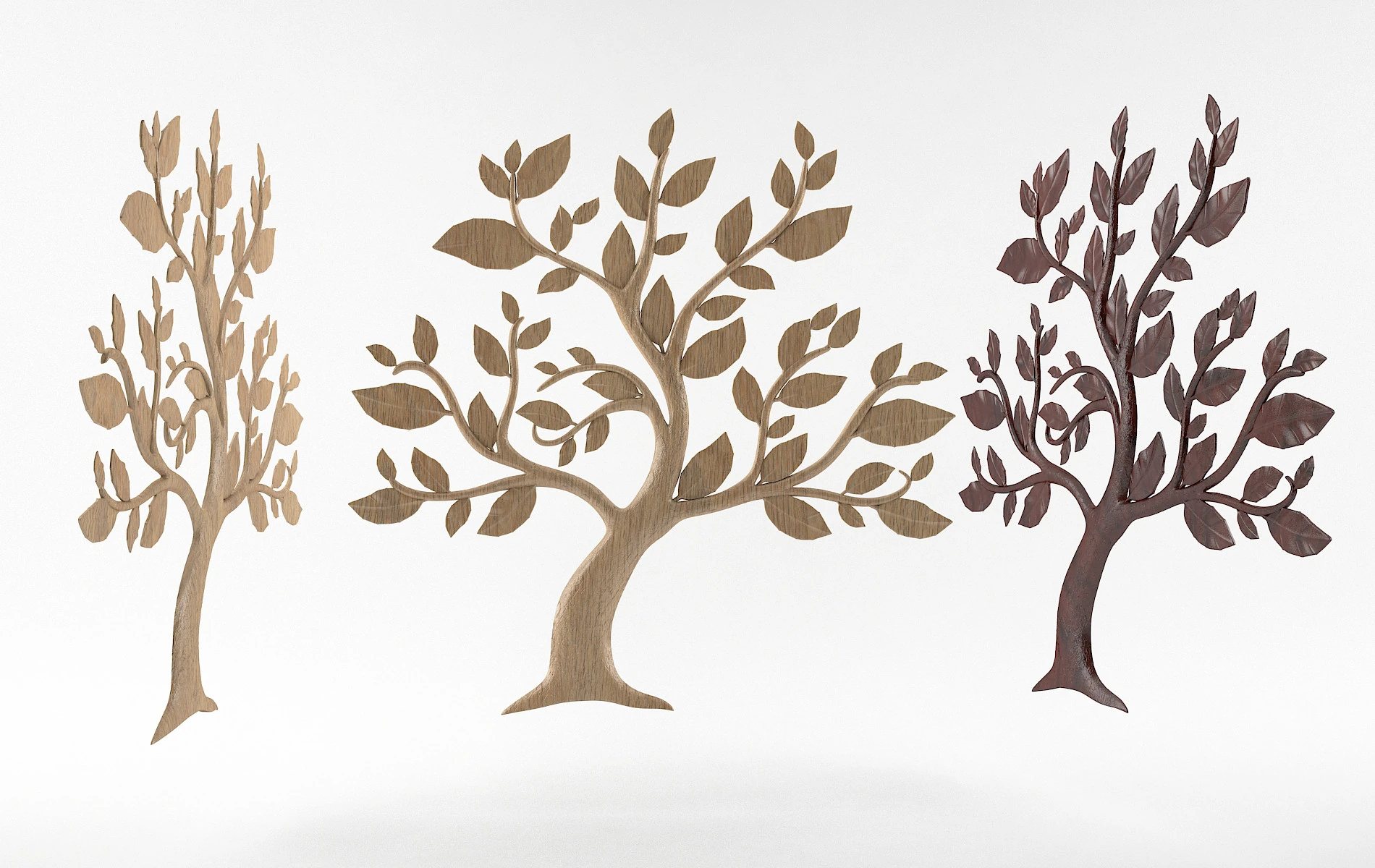 Drzewo element&oacute;w dekoracyjnych Model do druku 3D .c4d .max .obj .3ds .fbx .stl .blend 