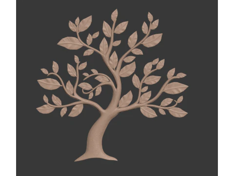 Drzewo element&oacute;w dekoracyjnych Model do druku 3D