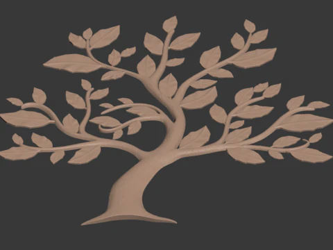 Drzewo element&oacute;w dekoracyjnych Model do druku 3D