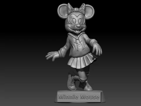 Minnie Mouse 3D Print Model