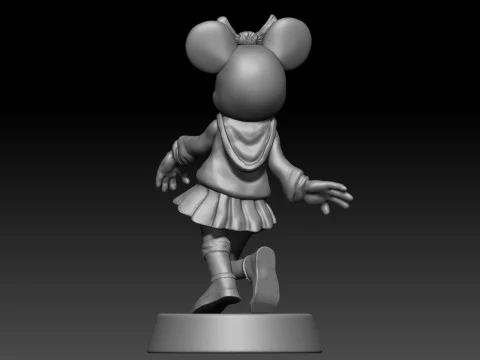 Minnie Mouse 3D Print Model