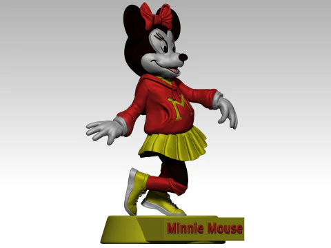 Minnie Mouse 3D Print Model