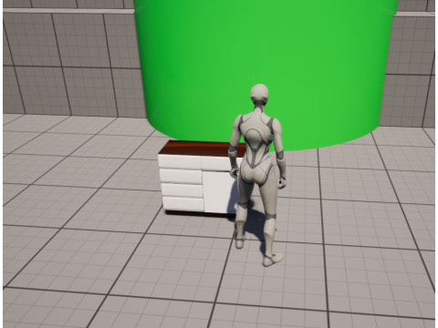 Komoda low-poly Model 3D