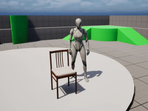 Sandalye-Lowpoly 3D Model