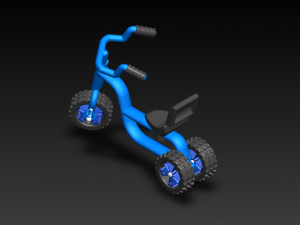 kids tricycle 3D Model