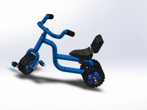 kids tricycle 3D Model