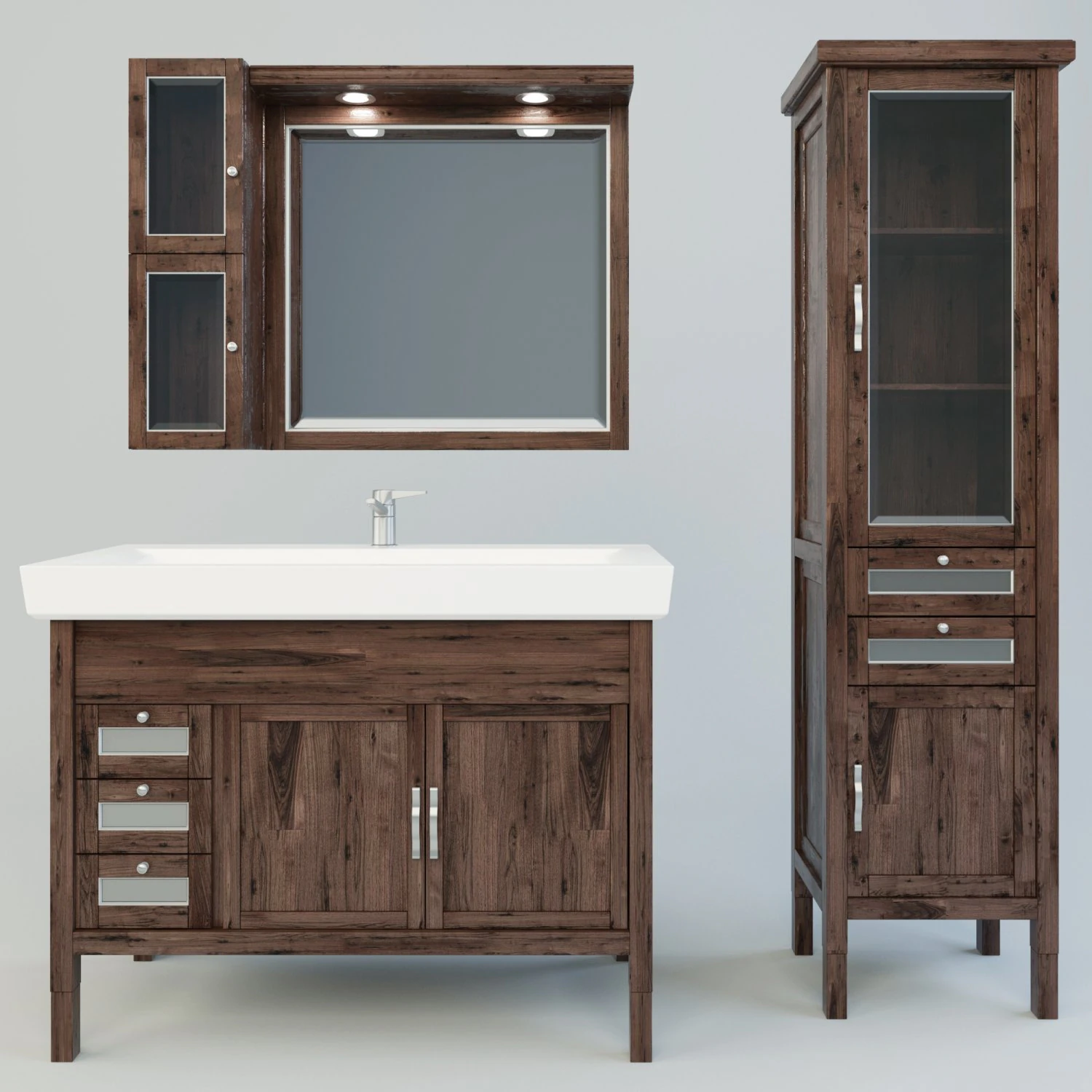 mirage 100 furniture for bathroom 3D Model .c4d .max .obj .3ds .fbx .stl .blend 