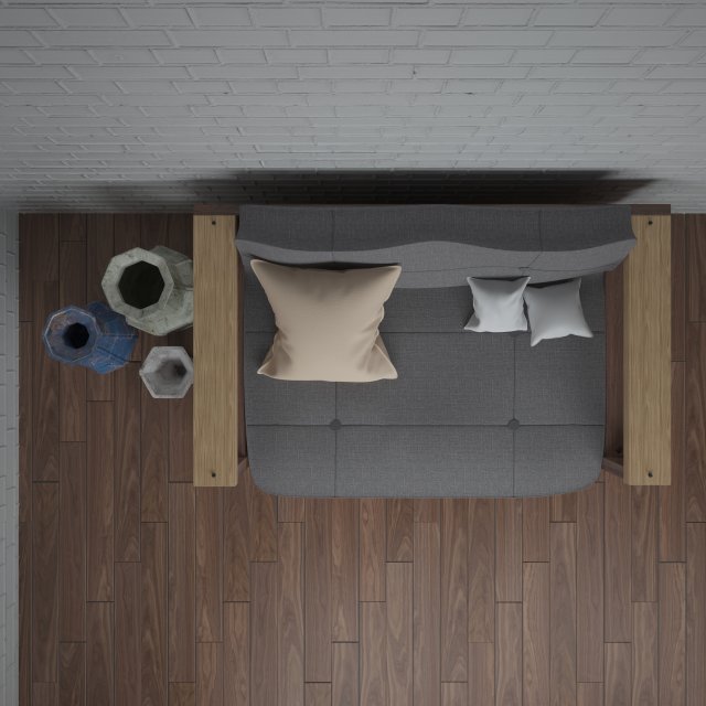 loft sofa 3D Модель .c4d .max .obj .3ds .fbx .stl .blend